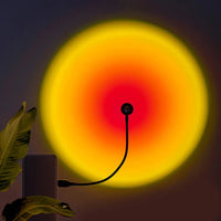 Sunset Projection Lamp USB LED Rainbow Halo Mood Light
