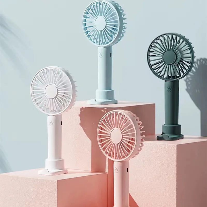Portable Handheld Mini Fan USB Rechargeable Foldable