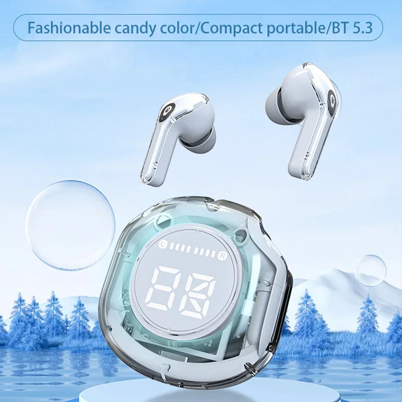 Wireless Bluetooth 5.3 Earbuds with LED Charging Case