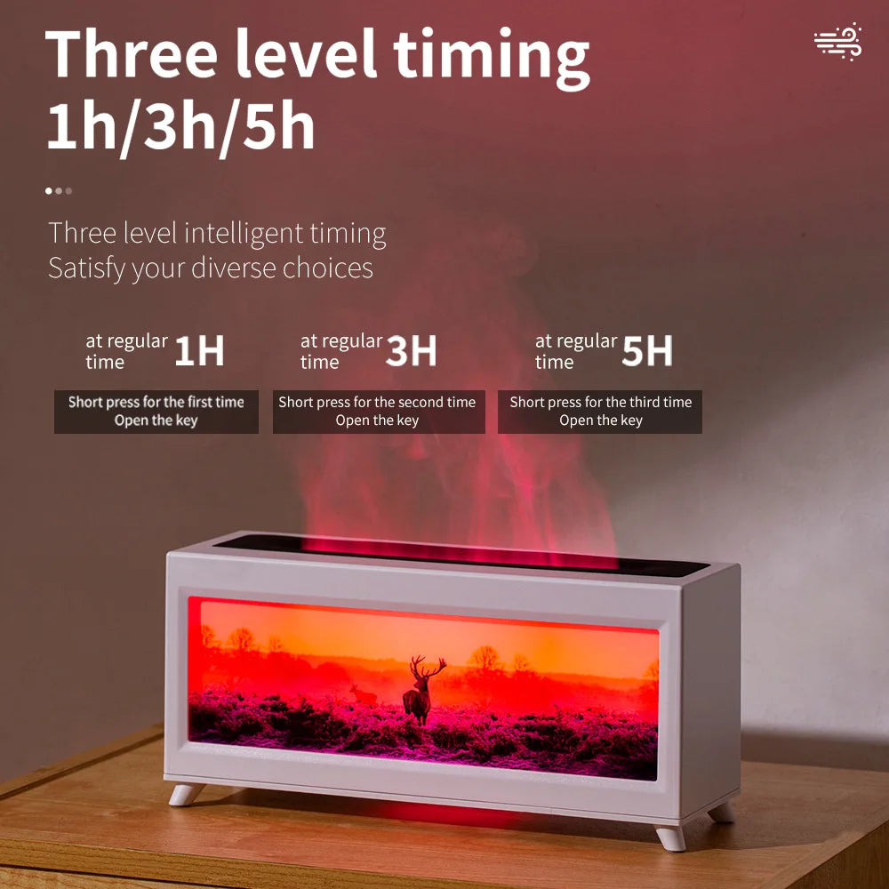 Flame Humidifier Aroma Diffuser